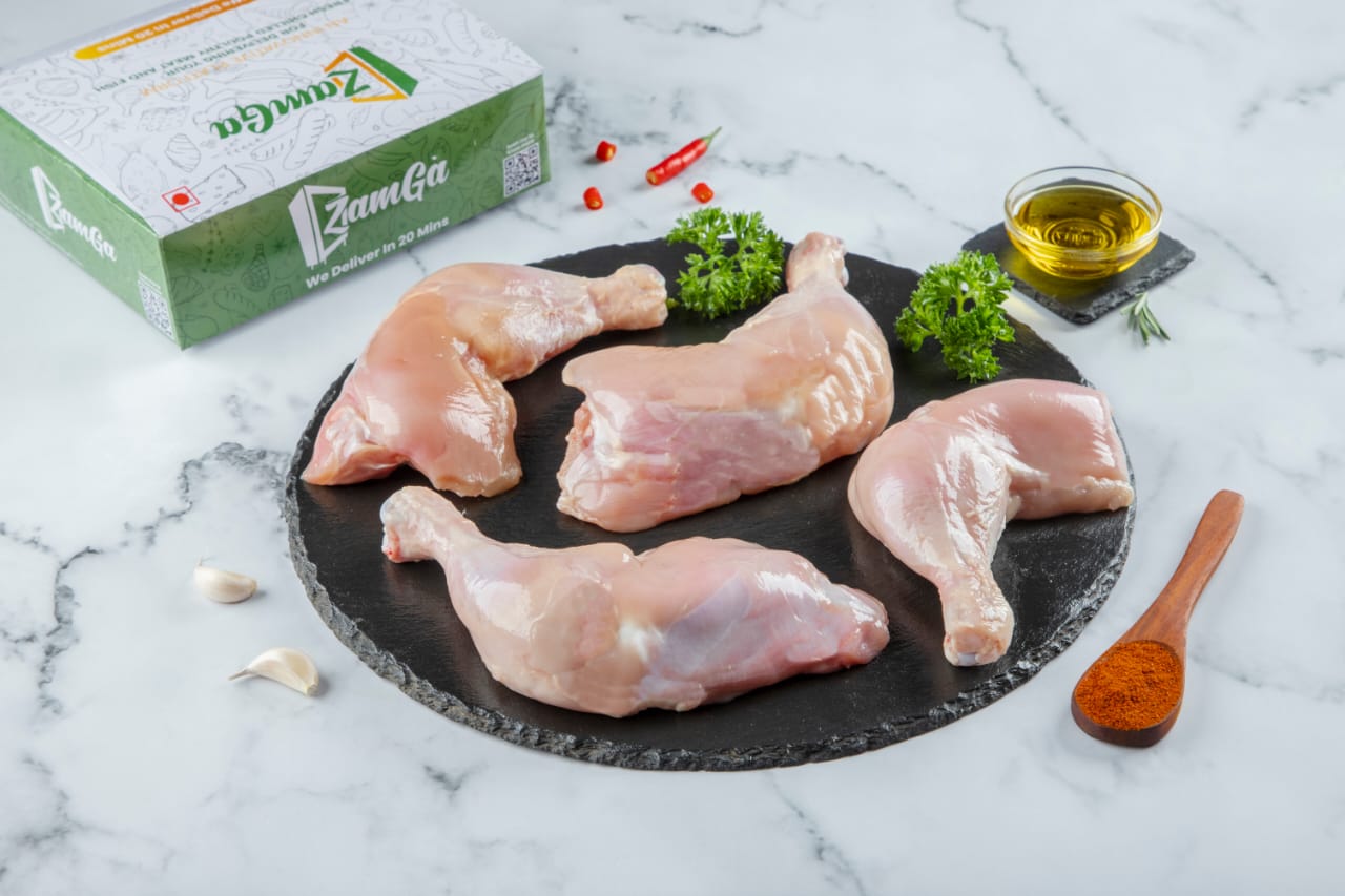 Chicken Whole Leg With Thigh Without Skin ( 2 -3 Pcs )